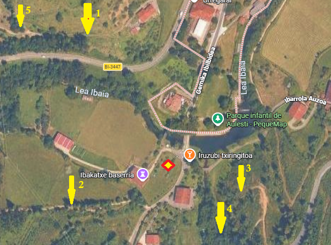 CHARROALDE MAISUA bideak mapa